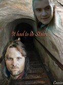 "It Had to Be Stairs" art by Cassia