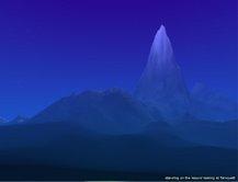 Standing on the mound looking at Taniquetil. Art by Luthien-TV