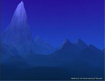 Standing on the mound looking at Taniquetil. Art by Luthien-TV